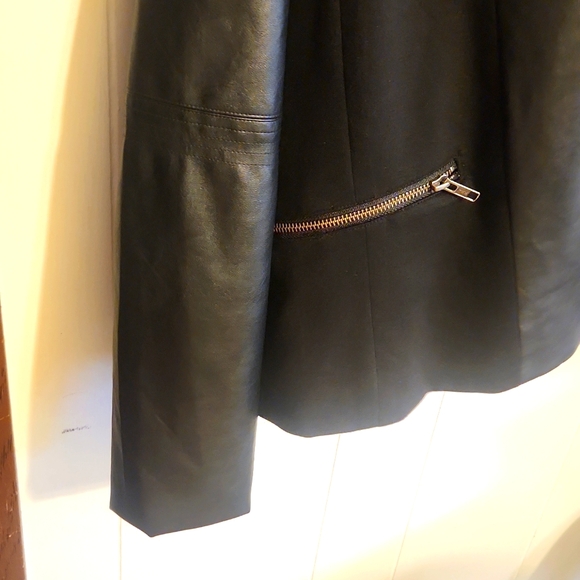 EUC Maurices leather and fabric jacket sz 1x - Picture 3 of 15